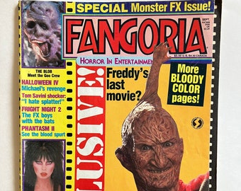 Fangoria #77 Sept 1988 Nightmare On Elm Street Dolls Poster Elvira Fright Night