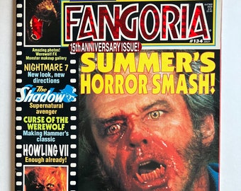 Vtg Fangoria Horror # 134 Juillet 1994 Jack Nicholson Wolf 15e anniversaire