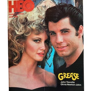 HBO Guide June 1980 Grease John Travolta Olivia Newton John