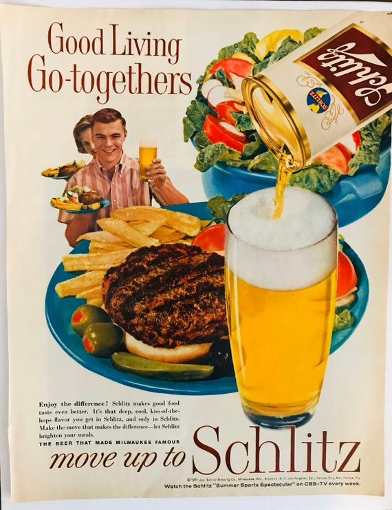 メンズ 50s Schlitz Beer 総柄 Special