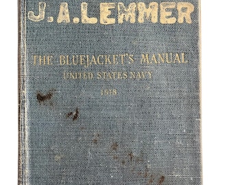 Bluejackets Manual 1918 United States Navy With Personal Notes