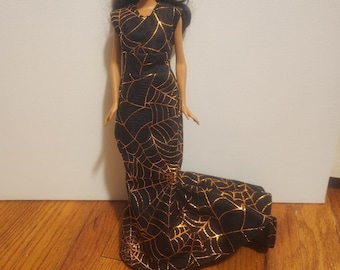 Handmade 11.5" Doll Clothes- Halloween Dress fits 11.5" Fashion Dolls