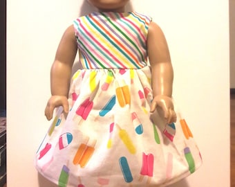 Handmade 18" Doll Clothes-  Dress fits American Girl Doll