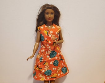 Handmade Doll Clothes - Dress fits 11.5" Curvy Fashion Doll