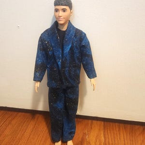 Handmade Doll Clothes- Suit Jacket, Pants, and Shirt fits 12&quot; Male Fashion Doll