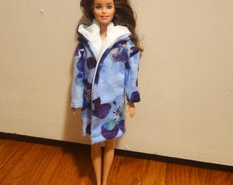 Handmade 11.5" Doll- Hooded Jacket fits 11.5" & Curvy Fashion Dolls