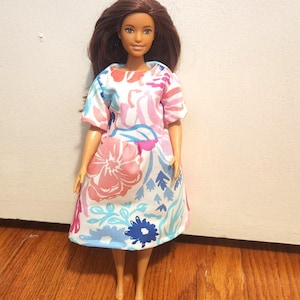 Handmade Doll Clothes - Dress fits 11.5&quot; Curvy Fashion Doll