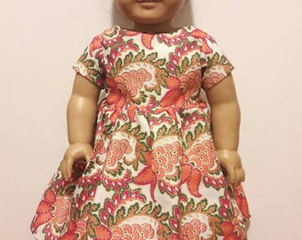 Handmade 18" Doll Clothes- Dress fits American Girl Doll