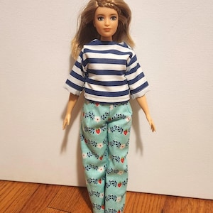 Handmade Doll Clothes- Top and Pants fits Curvy 11.5&quot; Fashion Dolls