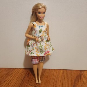 Handmade Doll Clothes- Top and Shorts fits 11.5&quot; Curvy Fashion Dolls
