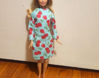 Handmade 11.5" Doll Clothes- Dress fits 11.5" Fashion Dolls