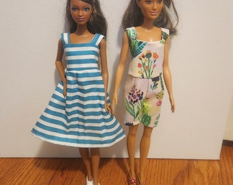 Handmade 11.5" Doll Clothes- Sundress and Romper fits 11.5" Fashion Dolls