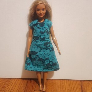 Handmade Doll Clothes - Dress fits 11.5&quot; Curvy Fashion Doll