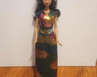 Handmade 11.5" Doll Clothes- Evening Dress fits 11.5" Fashion Dolls