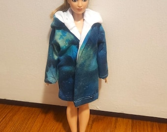 Handmade 11.5" Doll- Hooded Jacket fits 11.5" & Curvy Fashion Dolls