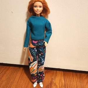 Handmade 11.5&quot; Doll Clothes- Top & Pants fits 11.5&quot; Fashion Dolls