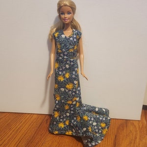 Handmade 11.5&quot; Doll Clothes- Evening Dress fits 11.5&quot; Fashion Dolls