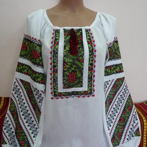 Ukrainian Embroidery Vyshyvanka Shirt Flower Women's - Etsy