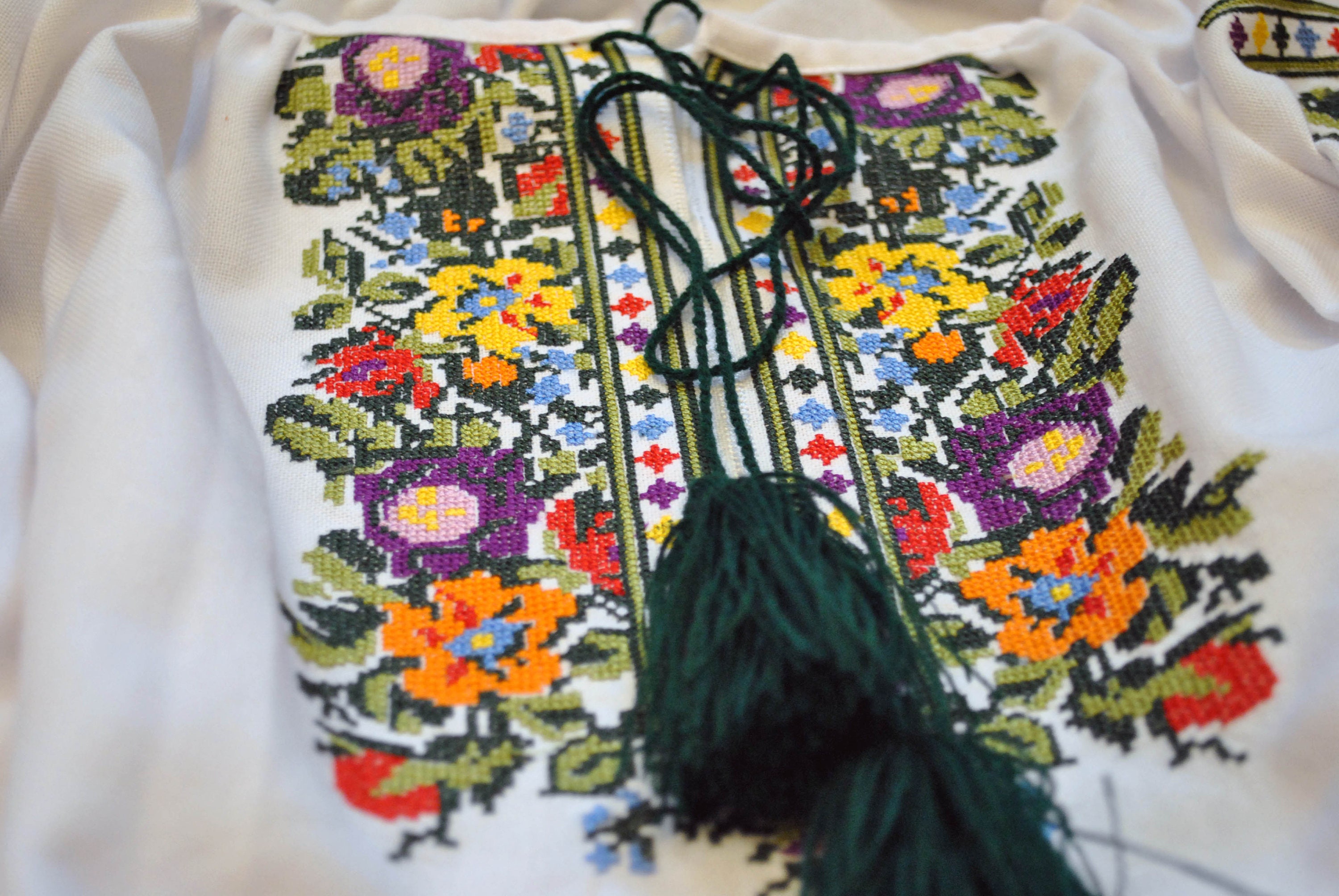 Ukrainian Embroidery Vyshyvanka Shirt Flower Women's Embroidered