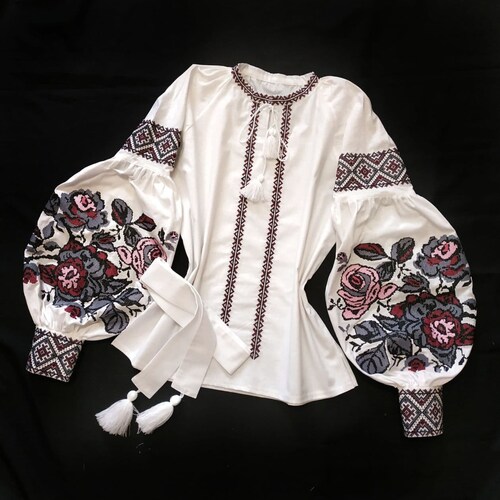 Ukrainian Vyshyvanka Blouse. Ukrainian Embroidered Blouse Etsy