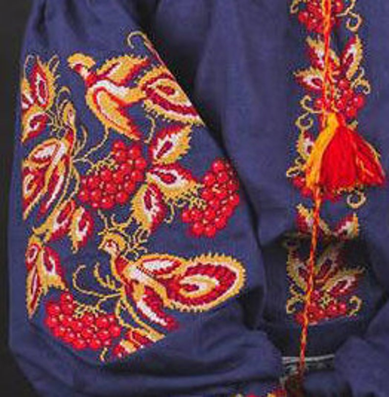 Flower embroidered blouse Ukrainian embroidery Ukrainian Etsy