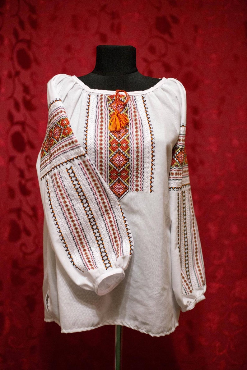 Vyshyvanka Blouse Beautiful Women Embroidery Ukrainian Cotton - Etsy