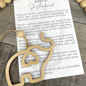 The Unbreakable Bond of Sisterhood Elephant Ornament