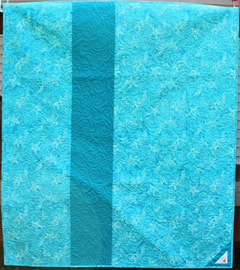 Wonky basketweave baby quilt