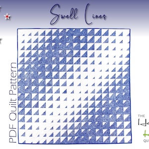Swell Lines Quilt Pattern | Modern Geometric Optical Illusion (PDF Download)