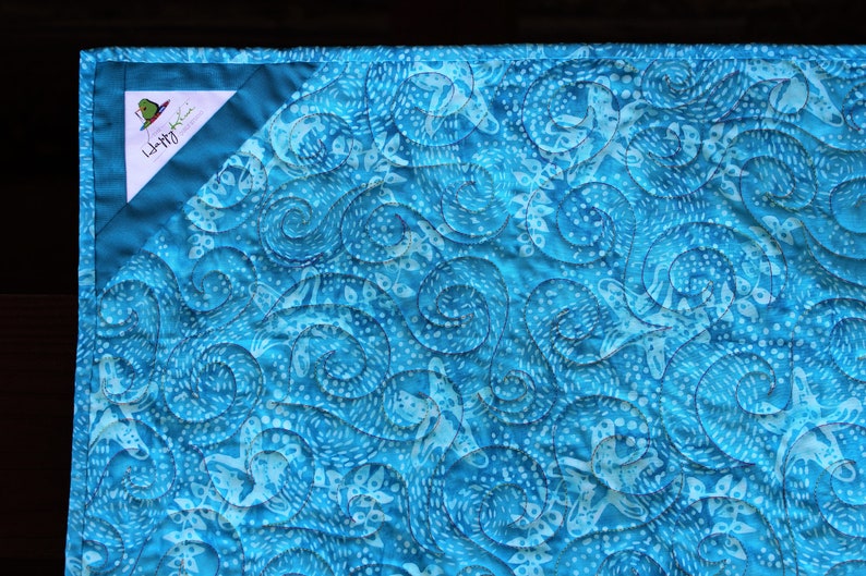 Wonky basketweave baby quilt