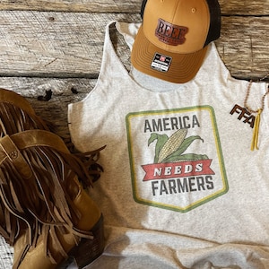 America Needs Farmers Tank Top