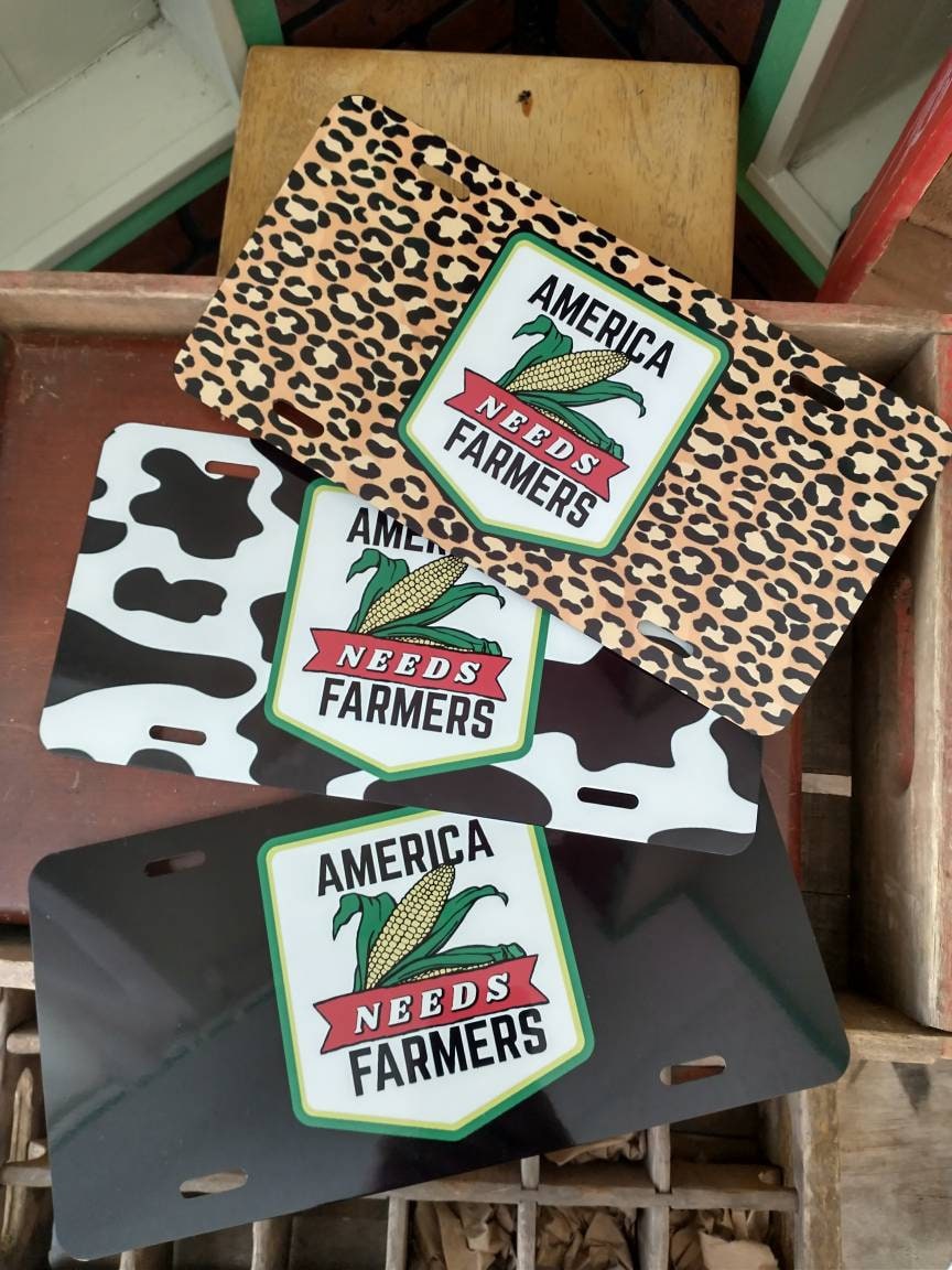 Cotton Farmer Novelty Front License Plate Auto Tag By Amel 1021001