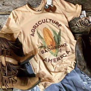 Agriculture  is the Backbone  of America t-shirt,  ag shirt, agriculture gifts,  farmers wife gifts,  support your local farmers