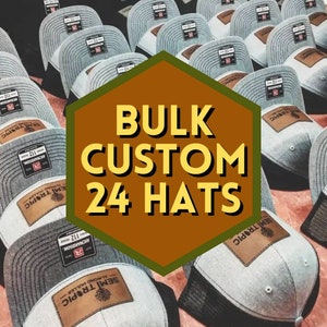 Boné de camionista com remendo de couro a granel, personalizável, remendo de couro personalizado, chapéu personalizado, chapéus personalizados para homens, presentes para ele, ideias para presentes para o pai