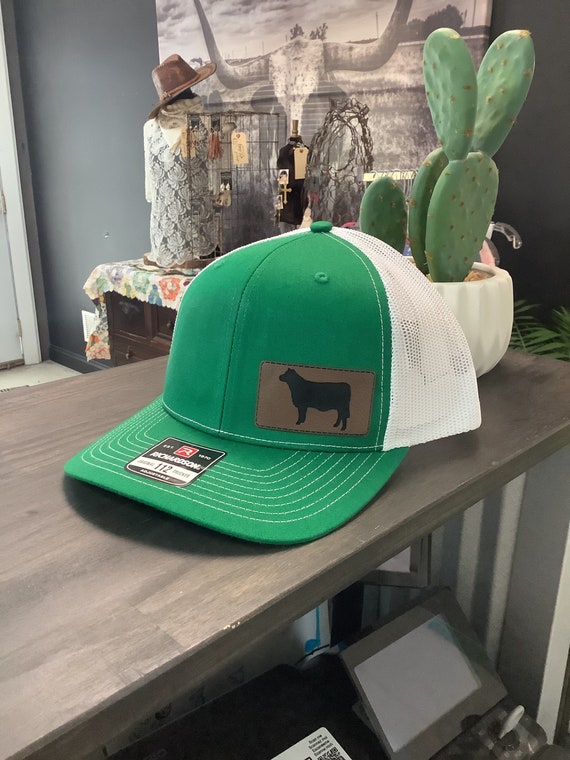 Grass Green Richardson 112 Cow Hat, Trucker Hat, Men’s Valentines Gift,  Farmer Gifts