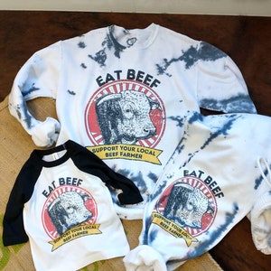 Beef Farmer Sweatshirt, farmer gift, Farmer clothing, Agriculture gift, farm crewneck, farm gift, ag gift, beef farmer shirt, tie dye shirt