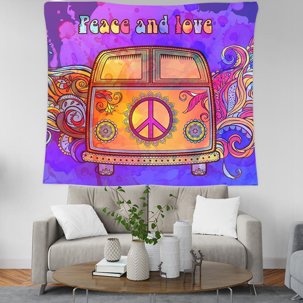 Hippie van tapestry clearance