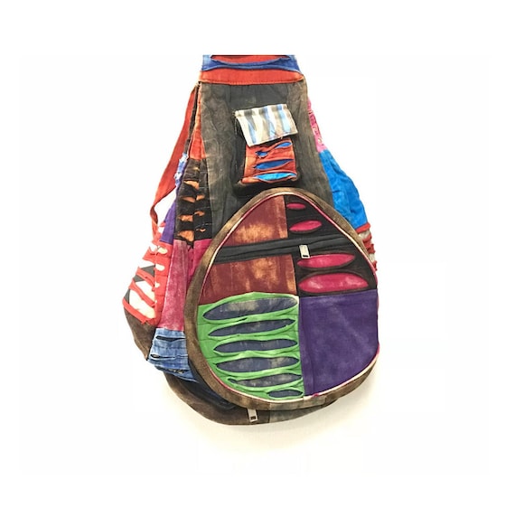 Boho Hippie Backpack Colorful Woman Men Backpacks Mini Bag - Etsy
