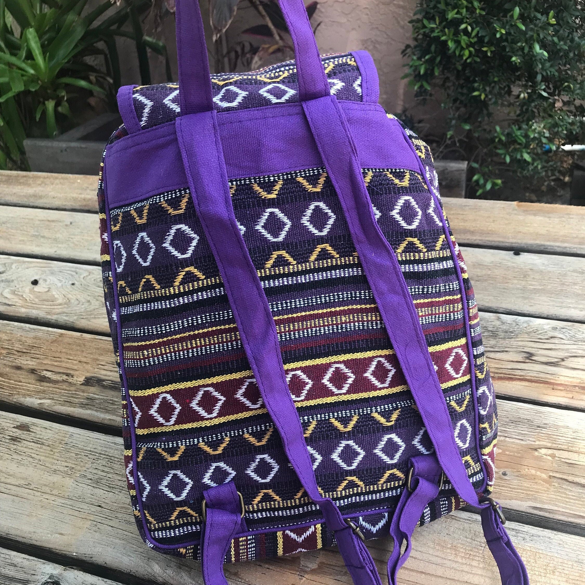 Womens Hippie Boho Backpack Travel Rucksack Woman Bag 90s Etsy