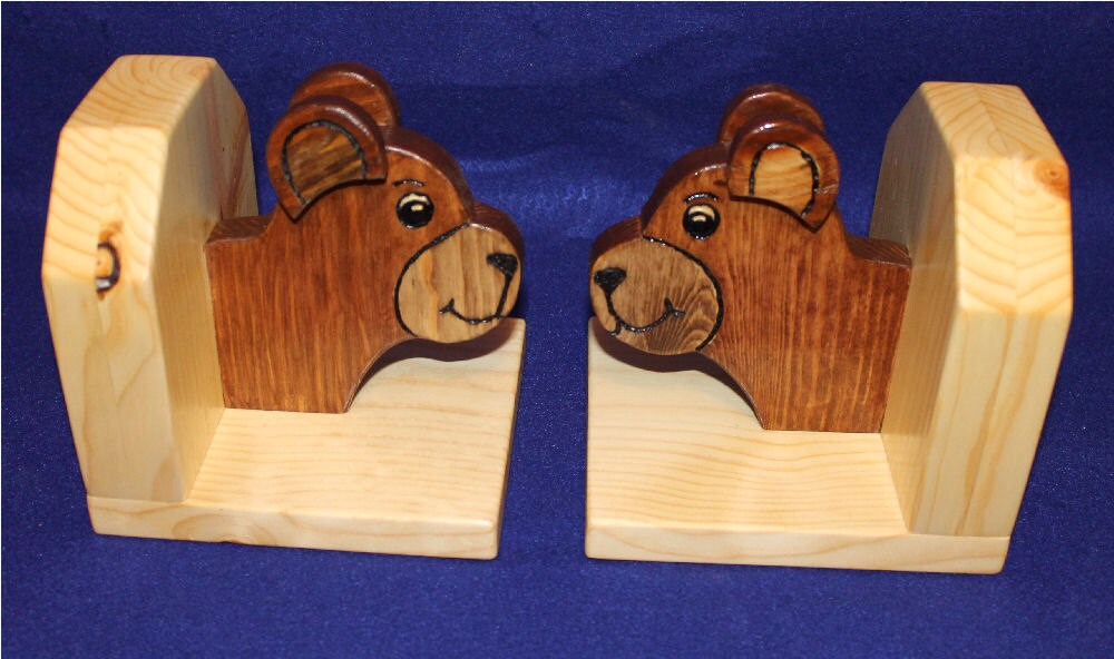 BearHead Bookends Etsy
