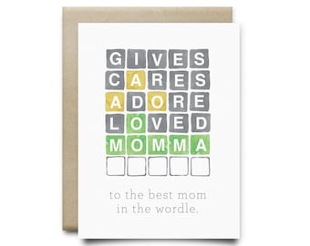 PRINTABLE MOTHER'S DAY Wordle Card,digital download Mother's day card,card for mom,printable card, wordle card, printable worlde card,