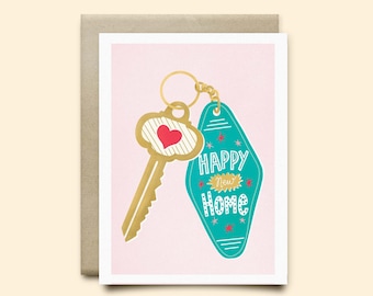 New Home Card | Congratulations card, new house card, housewarming card, housewarming gift, congrats new home card, new place , moving card