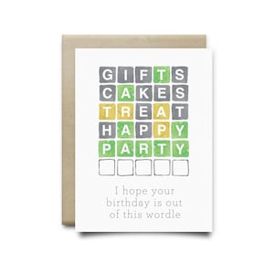PRINTABLE Birthday Wordle Card, téléchargement numérique Carte d'anniversaire, carte pour anniversaire, carte imprimable, wordle card, imprimable worlde card, wordle love