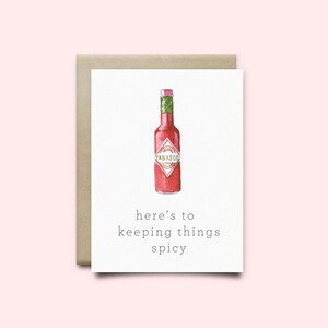 Carte de sauce piquante | Carte de la Saint-Valentin | Carte d'amour, carte d'anniversaire, saint valentin, carte de petit garçon, saint valentin drôle, carte mignonne, carte drôle, sauce piquante