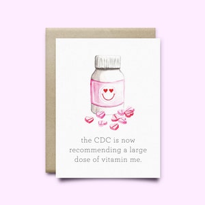 Vitaminez-moi carte de vœux | Carte de Saint-Valentin | Carte d'amour, carte d'anniversaire, saint valentin, carte de petit garçon, saint valentin drôle, carte mignonne, carte drôle, carte cdc