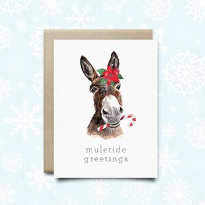 Carte de Noël avec un âne, carte de vœux, carte de petit garçon, carte drôle, carte de saison, carte de Noël drôle, carte d'âne, carte de Noël de petit garçon, âne