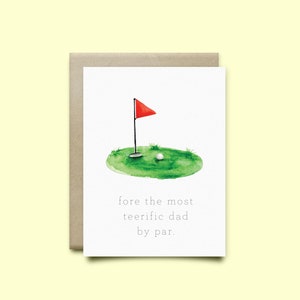Carte de golf pour la fête des pères. Fête des pères de golf, carte de golf, carte drôle, carte de papa drôle, carte pour papa, carte de fête des pères drôle, carte de golf de papa, plaisanterie de papa