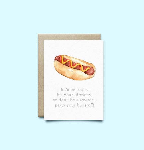 Hot Dog | Greeting Card Hot Dog | Greeting Card