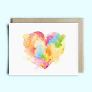 20 Rainbow Heart Cards for Michael Joynt