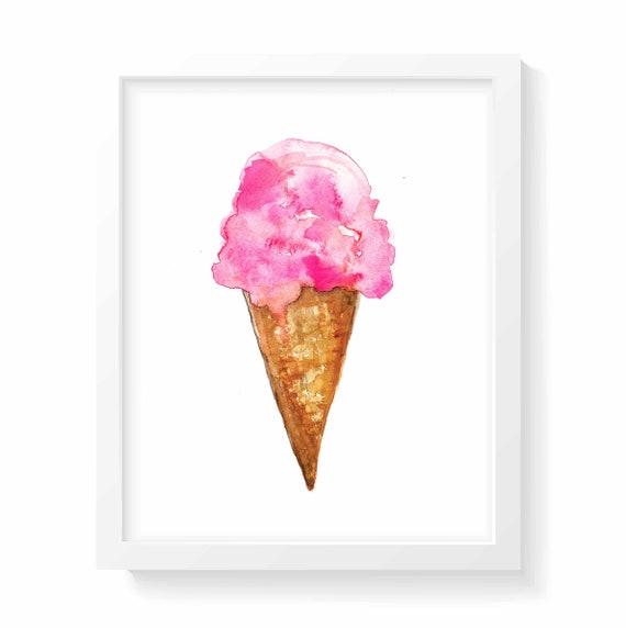 printable ice cream instant download ice cream artice cream etsy